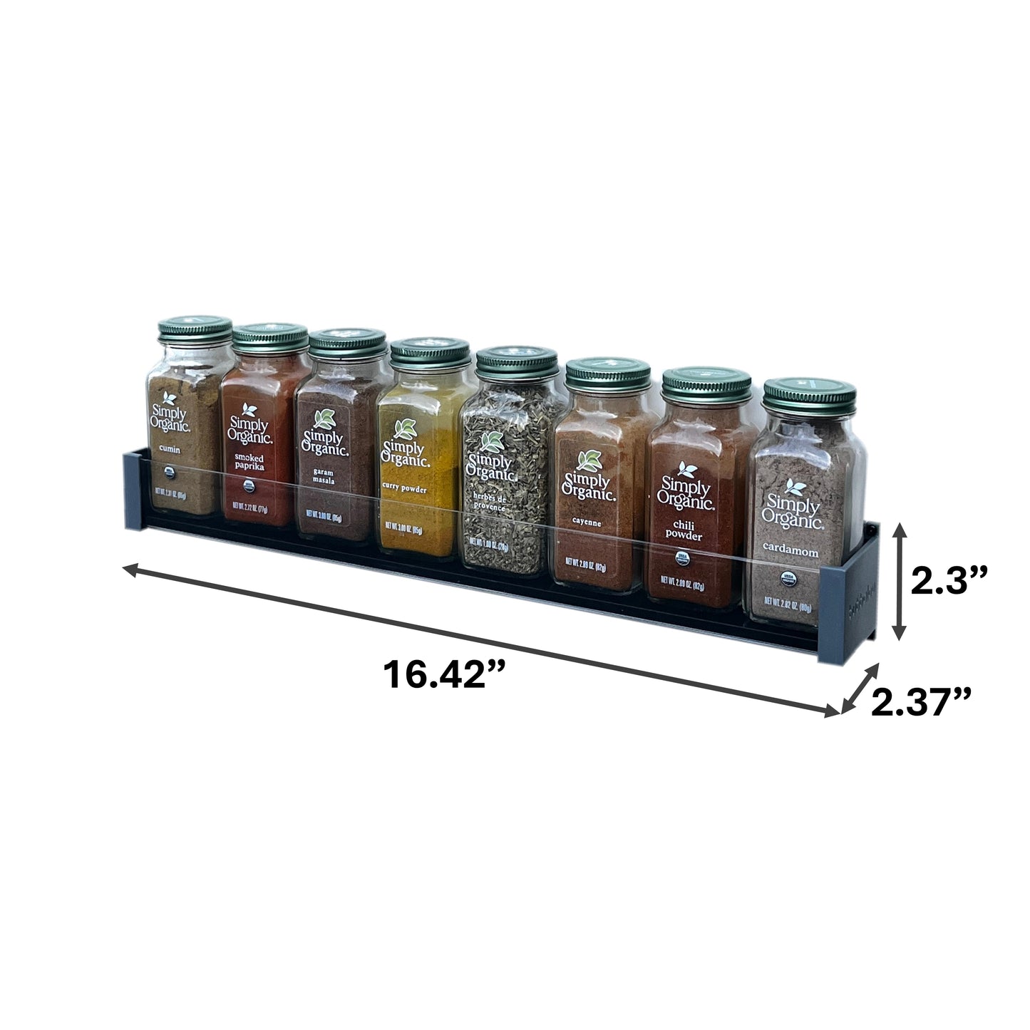 bubbalou Space Saving Spice Racks - 16.42" width